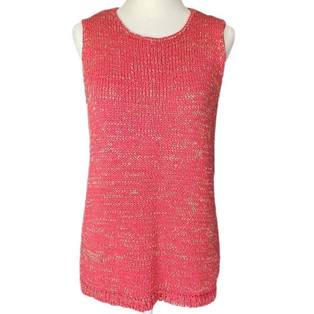 ❣️5/$50 Linden Hill Coral Pink & Gold Sweater Vest